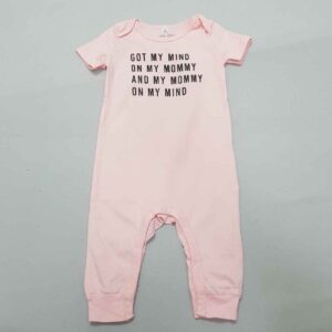 Baby Short Sleeve Jumpsuit Mommy’s Little Muse Soft Pink Romper