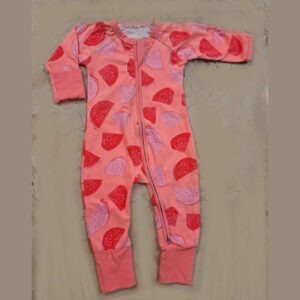Baby Long Sleeve Jumpsuit Watermelon Pattern