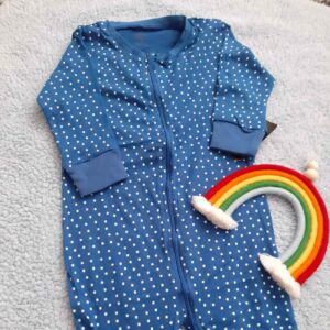 Baby Long Sleeve Jumpsuit with Dreamy Dots Ultra-Soft Polka Dot Romper