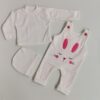 Baby Long Sleeve T-Shirt and Jumpsuit Rabbit Pattern