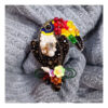 Beautiful Parrot Design Jewel-Embroidered Brooch, Handmade