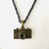 Bronze Drop Jewelry Set with Unique Camera Design