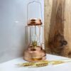 Copper Oil Lamp, Handcrafted Persian Traditional Design with Intricate Detailing