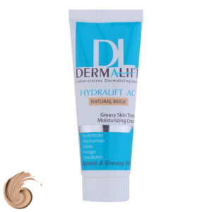 Dermalift Tinted Moisturizer Cream for Oily Skin – Natural Beige for a Smooth Finish, 40 ml (2x)