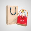 Desk Calendar for the Year 1404, Flower Basket Design