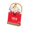 Desk Calendar for the Year 1404, Flower Basket Design