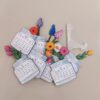 Desk Calendar for the Year 1404 with Stand - Flower Design