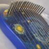 Hand-Painted Starry Night Lyre Exquisite Artistry Meet Melodic Harmony