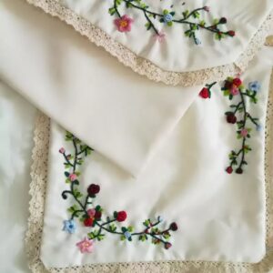 Handcrafted Embroidered Prayer Rug with Quran Bag – Stylish & Functional