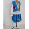 Traditional Mazandarani Clothing Set - Blue Embroidered Attire
