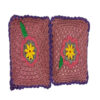 Hand-Crocheted Cushion Set - Pink Macrame Floral (2-Pack)