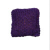 Hand-Crocheted Cushion Set - Purple Floral Rectangular (2-Pack)