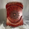 Harika 16-String Mahogany Lyre Harp - Mandala Engraved