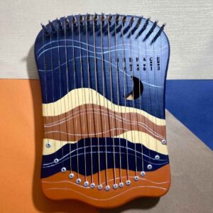 Harika Sunset Serenade 17-String Lyre Harp – Navy Blue
