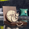 Traditional Islamic Wall Clock with Ali Vali Allah (Wali Allah) Motif – Perfect for Sacred Spaces