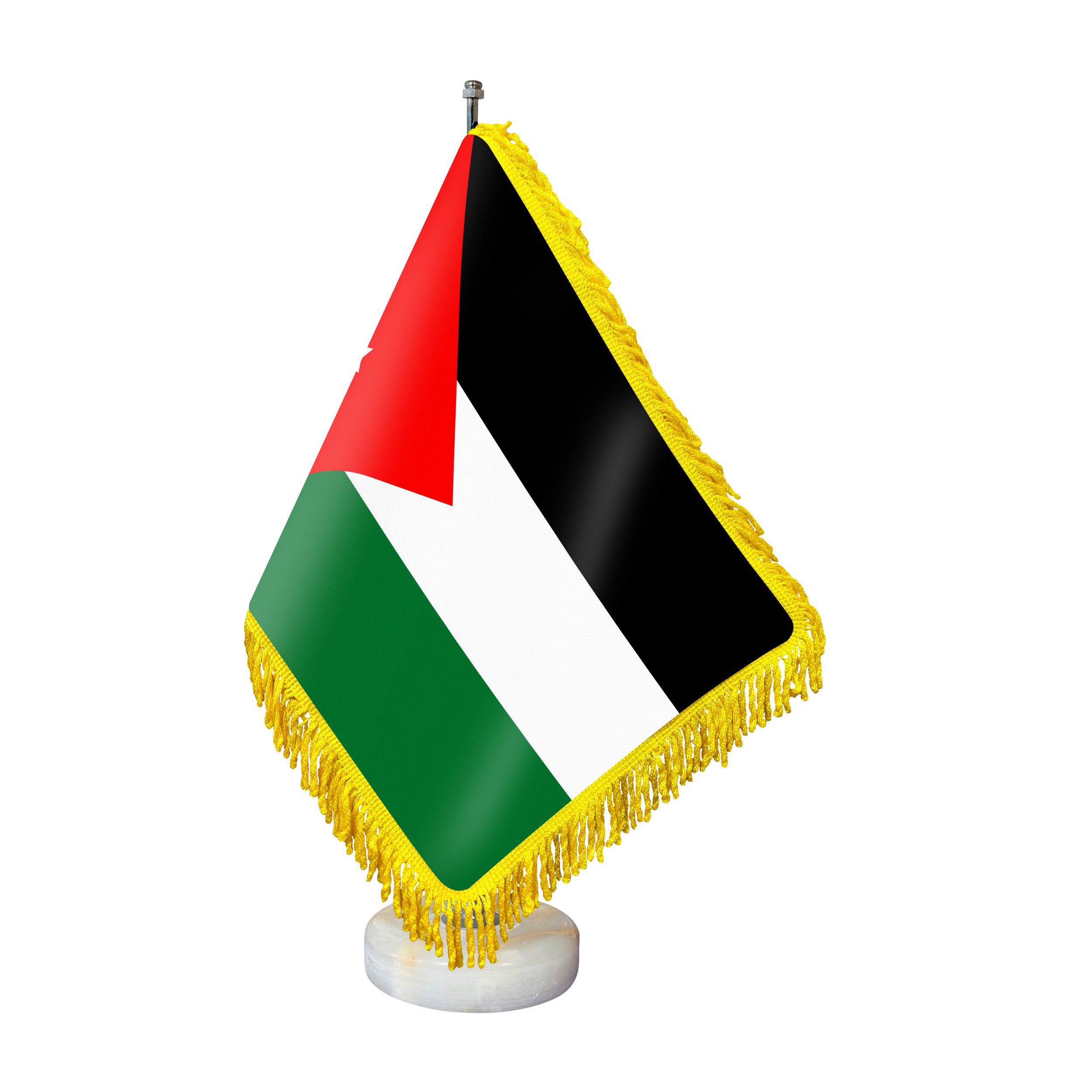 Jordan Office Desk & Table Flag with Stone Base