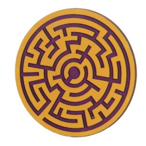 Kids’ Round Wooden Maze Challenge Game