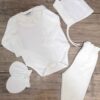Long Sleeve Outfit Set White 4-Piece Baby