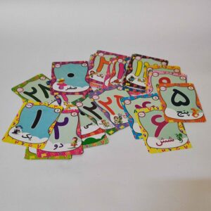 Math Number Flashcards – 32 Educational Cards for Kids (Farsi)