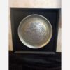 Persian Tin-coated Brass Tray with Detailed Engraving and Traditional Craftsmanship