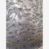 Persian Tin-coated Brass Tray with Detailed Engraving and Traditional Craftsmanship