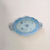 Polyresin Tray - Butterfly & Floral Pattern Ornate Blue Fram