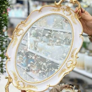 Polyresin Tray – Intricate Floral Design & Ornate Detail