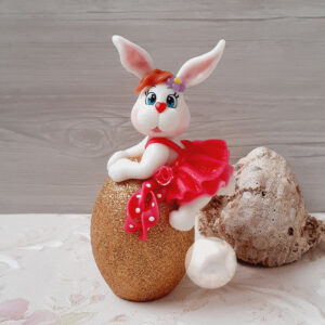 Pottery Doll – Perfect for Nowruz and Haft-Sin Celebration Rabbit Design (Set of 2)