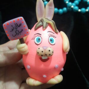 Pottery Doll – with Polymer Clay Handmade Rabbit (Set of 2)