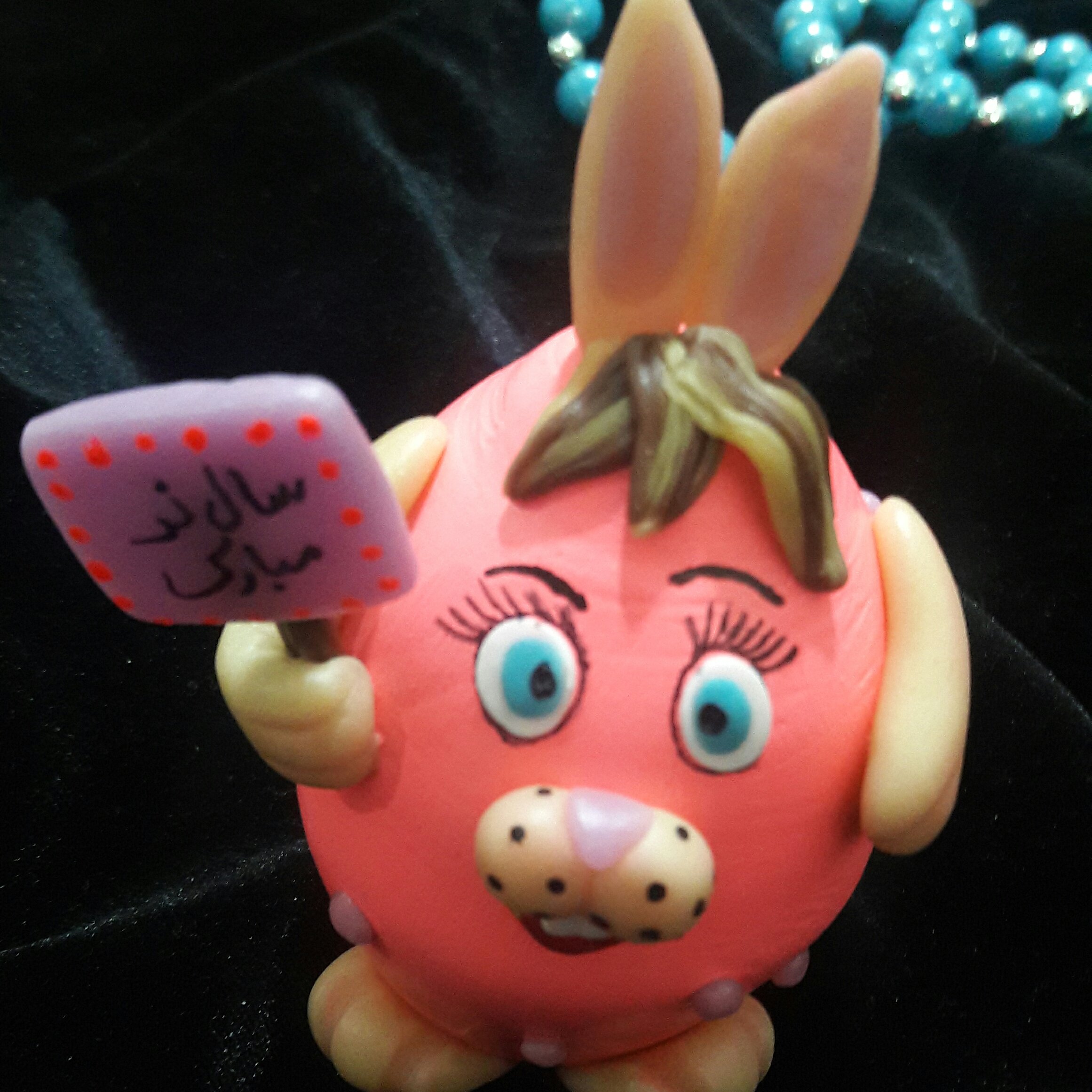 Pottery Doll – with Polymer Clay Handmade Rabbit (Set of 2)