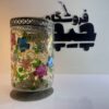 Resin Candle Holder - for Home Decor with Floral Pattern