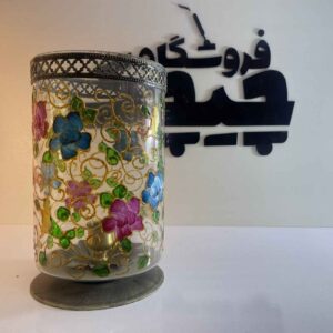 Resin Candle Holder – for Home Decor with Floral Pattern