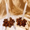 Resin Candle Holder - for Home Decor with Tiger Pattern