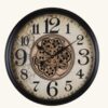 Rotating Gear Wall Clock – Industrial Vintage Timepiece