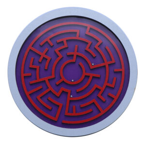 Round Wooden Maze Game for Kids