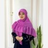 Scarf for Women - Gathered Design Magenta
