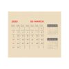 The Wooden Desk Calendar for the Year 1404 , Rose Scent Model