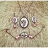 Unique Embroidered Bracelet and Necklace & Earing Set for a Chic Look