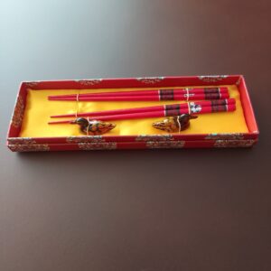 Wooden Chopstick – Panda Pattern Made of Bamboo (Set of 2)