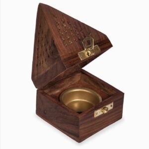 Wooden Esfand and Bakhoor Burner Small Size