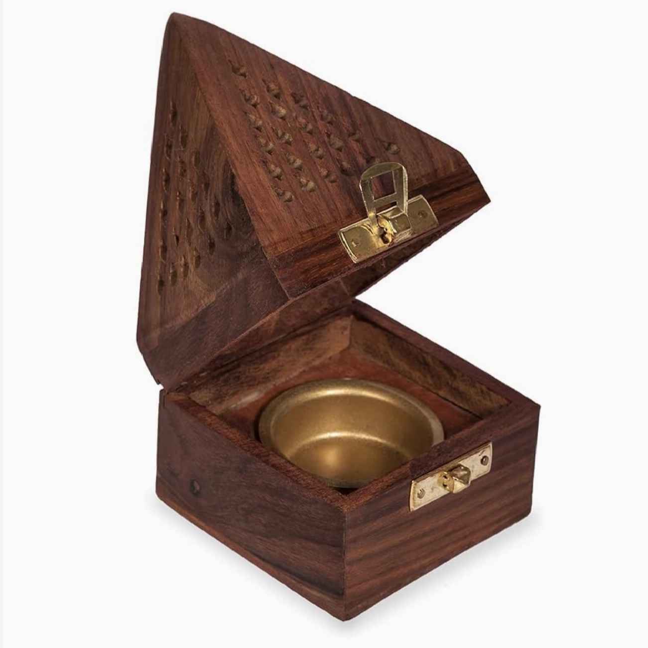 Wooden Esfand and Bakhoor Burner Small Size