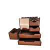 Wooden Makeup and Stationery Stand. Features 4 drawers (one hidden drawer)