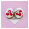 Artisan Cupcake Candle Sweet Raspberry & Whipped Cream Delight Set of 2