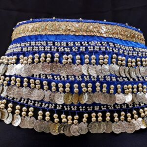 Belly Dance Practice Scarf with Coins – Suitable for Dance Studios and Home Use