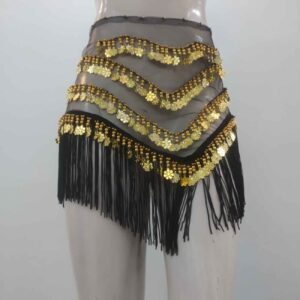 Coin Belly Dance Hip Scarf – Suitable for Costume Parties