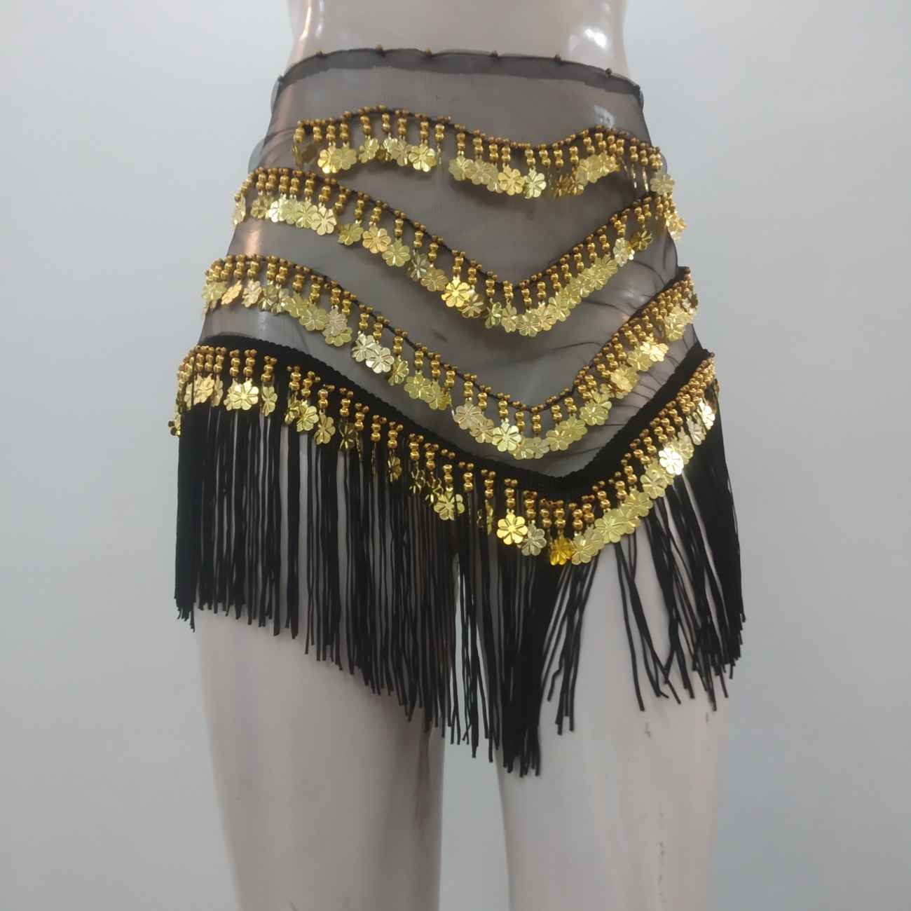 Coin Belly Dance Hip Scarf – Suitable for Costume Parties