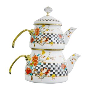 Decorative Enamel Kettle Set – Suitable for Daily Use & Gifting