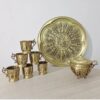 Elegant Brass Tea Set – Handcrafted for Tea Lovers & Suitable for Daily Use (1)