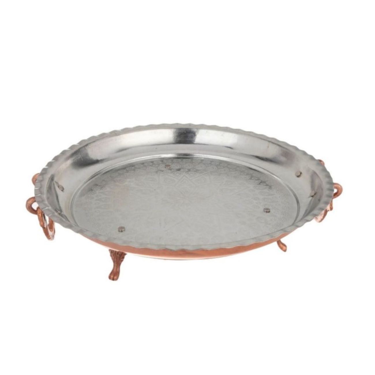 Handmade Copper Serving Tray – Traditional Timeless Engraved Tray