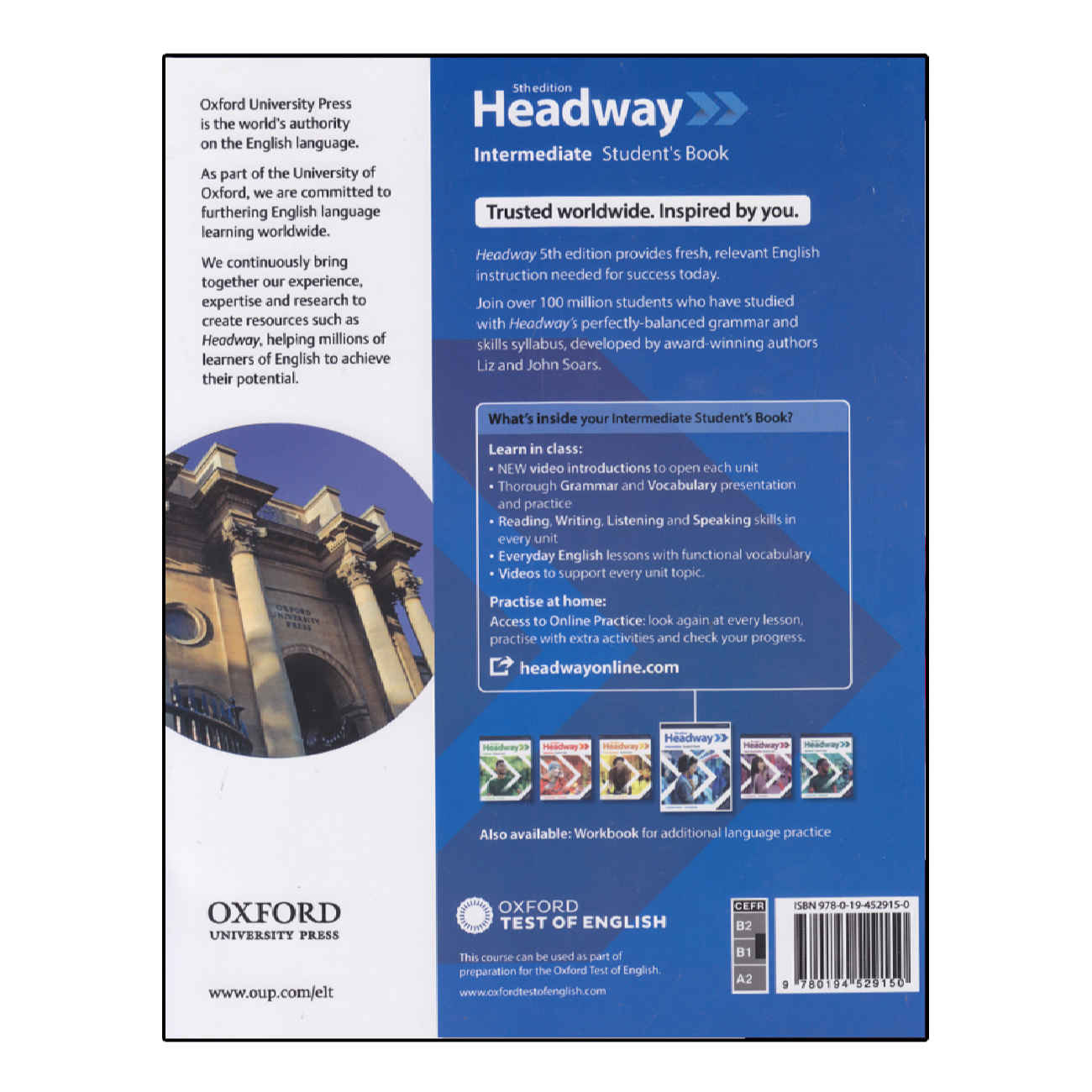 Headway Intermediate 5th Edition – Student Book & Workbook